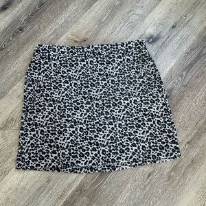LOFT LEOPARD PRINT POCKET SKIRT SIZE 14